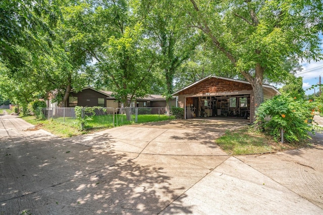 view of ranch-style house