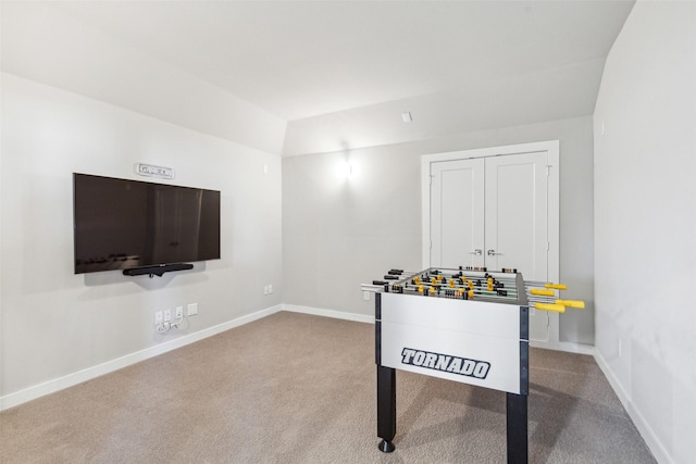 playroom with carpet floors