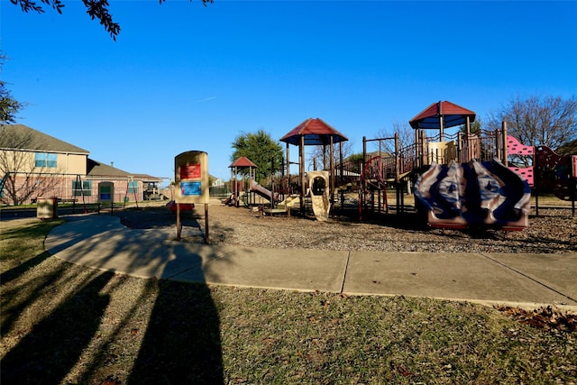 view of play area