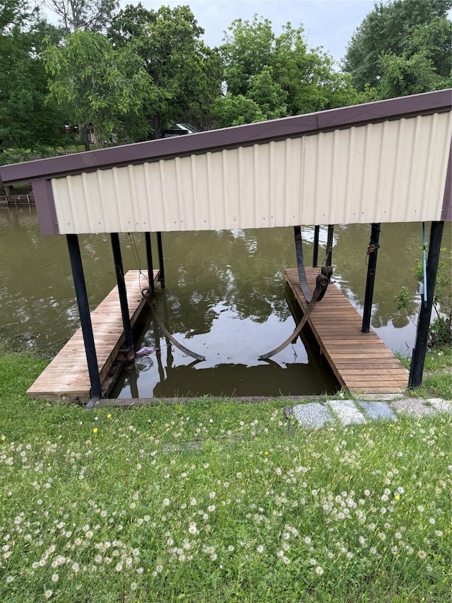 7425 Hickey Rd, Azle, TX 76020 - dock featuring a water view