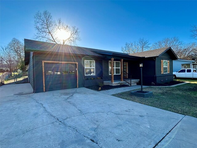 ranch-style house with a garage