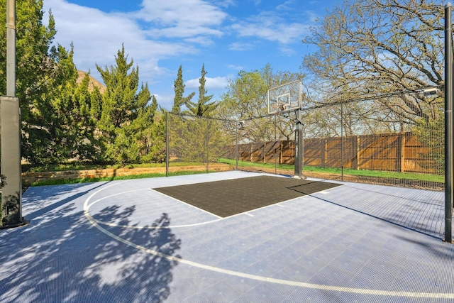 view of basketball court