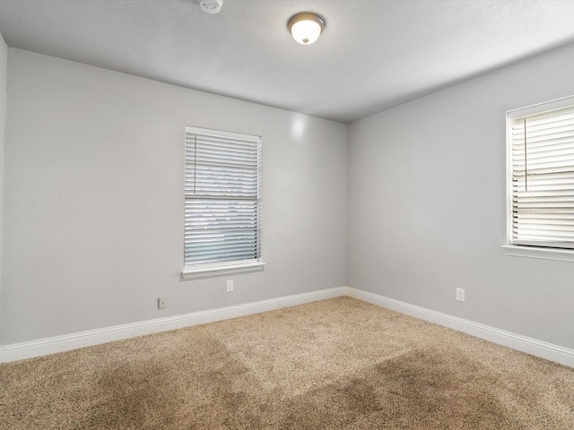 spare room featuring carpet floors