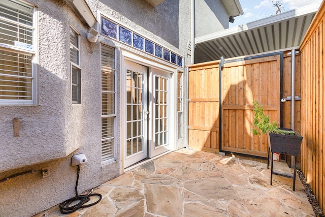 view of patio / terrace with french doors