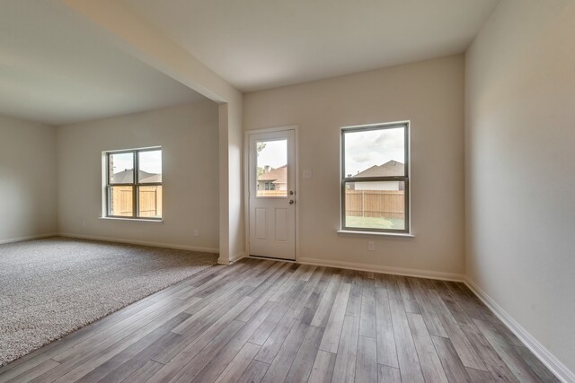 entrance foyer featuring light hardwood / wood-style flooring