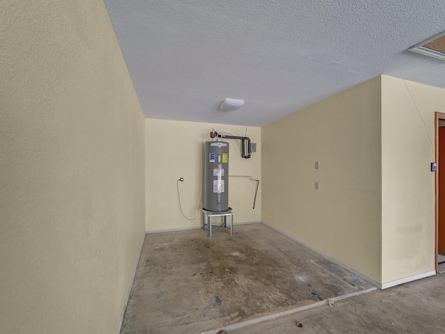 garage with water heater