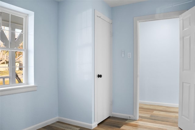 interior space featuring light wood-type flooring