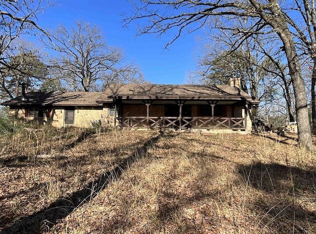 view of rear view of property