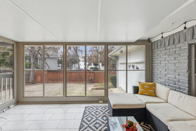 view of sunroom