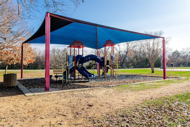 view of jungle gym