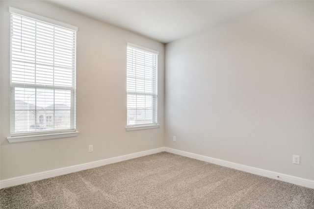 view of carpeted empty room