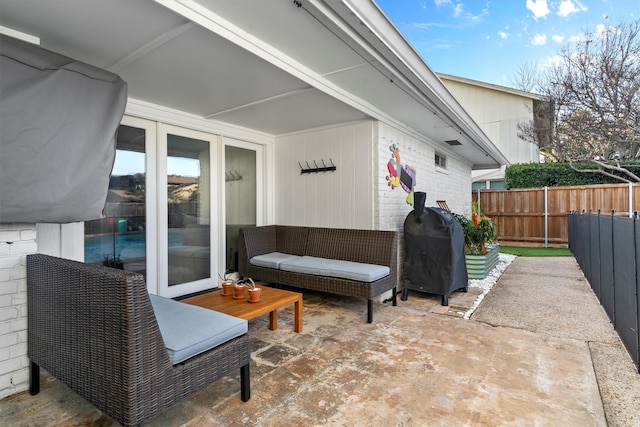 view of patio / terrace with grilling area