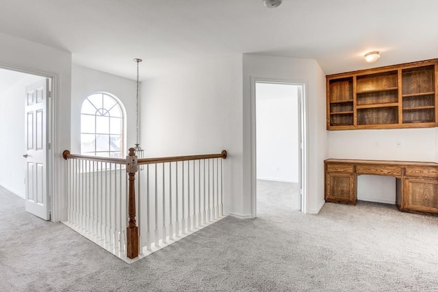 unfurnished office with light colored carpet