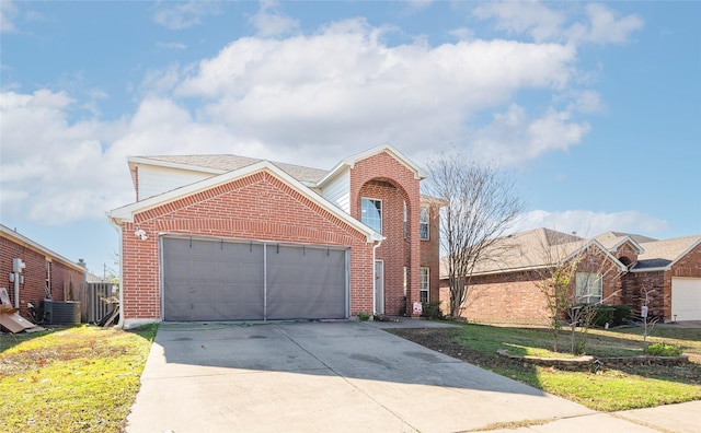 view of front property featuring central AC