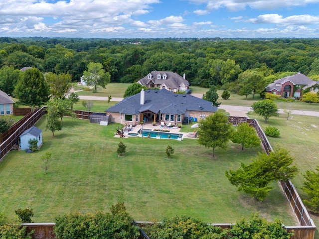 birds eye view of property