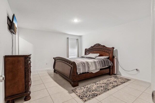 view of tiled bedroom