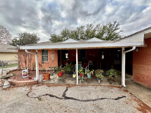 view of rear view of property