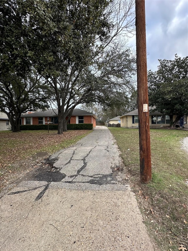 view of road