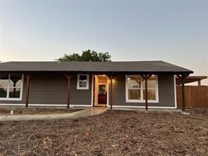 view of front of home