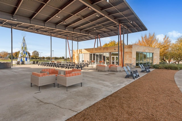 view of patio with outdoor lounge area