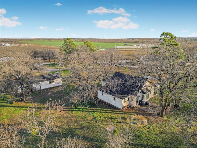 bird's eye view featuring a rural view