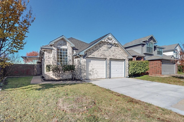 view of front of property with a front yard