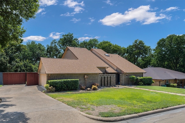 view of property with a front yard