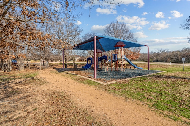 view of jungle gym