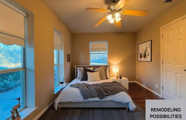 unfurnished room with carpet flooring, a ceiling fan, and baseboards