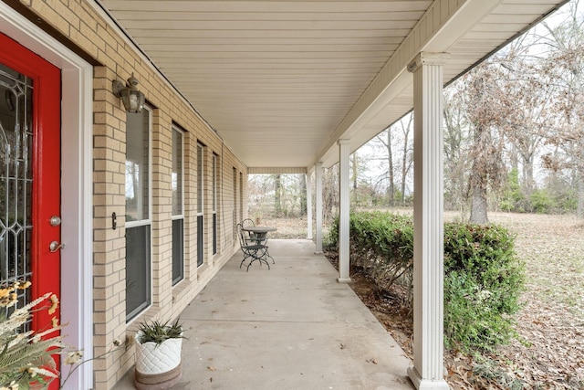 view of patio / terrace with covered porch