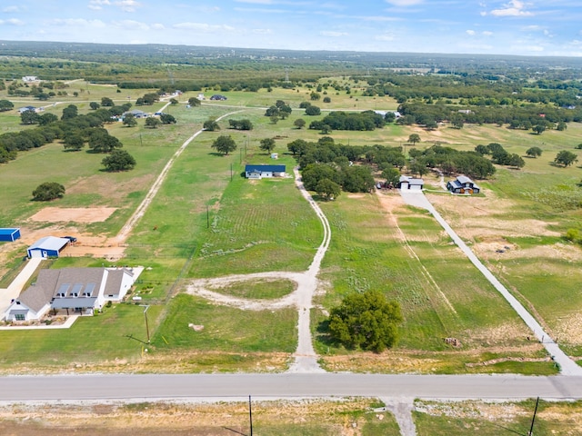 drone / aerial view featuring a rural view