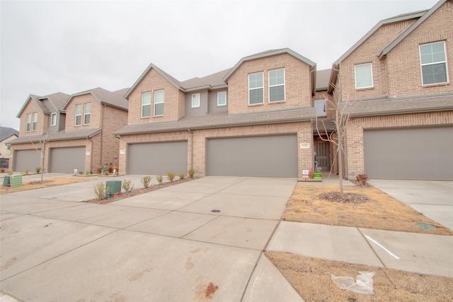 view of property featuring a garage