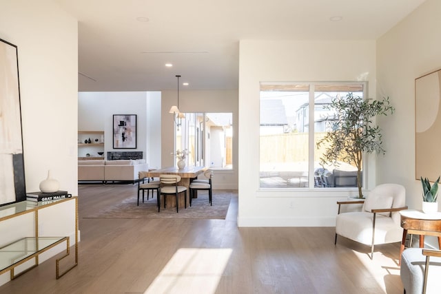 interior space featuring hardwood / wood-style flooring