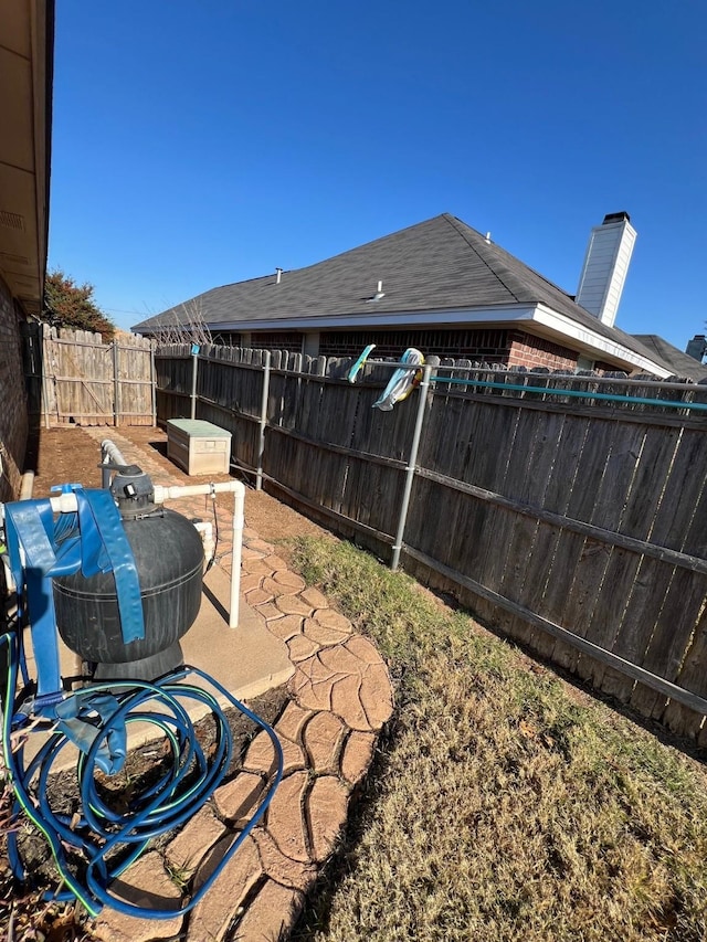 view of yard with a patio area