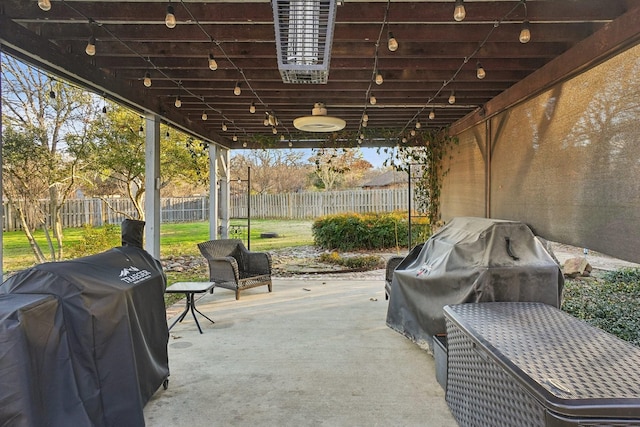 view of patio with grilling area