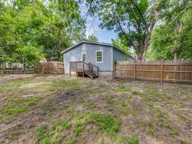 view of rear view of property