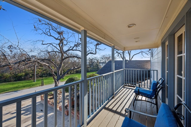 view of balcony