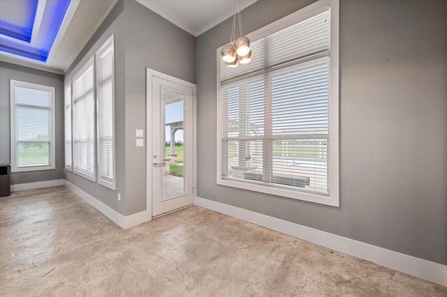 doorway with baseboards