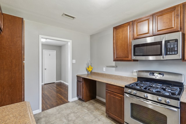 kitchen with stainless steel appliances