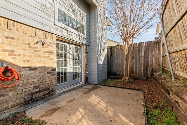 view of patio / terrace with french doors