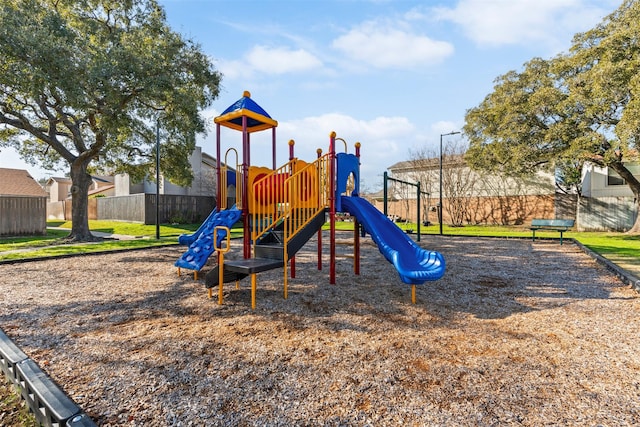 view of jungle gym