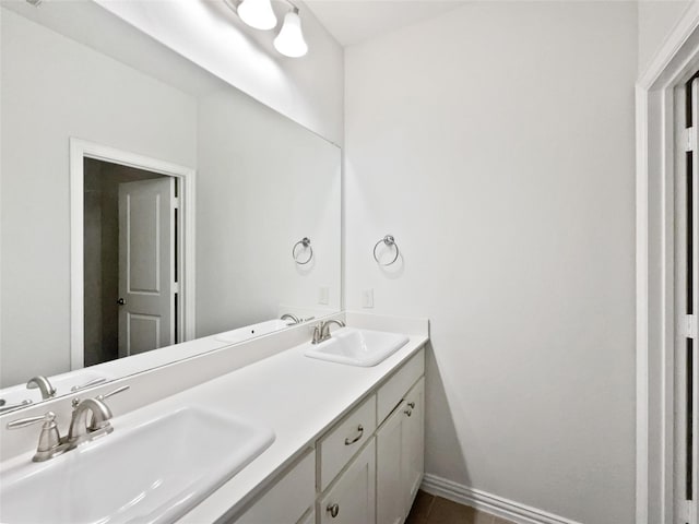 bathroom featuring vanity