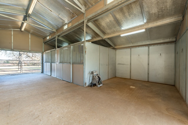 view of horse barn