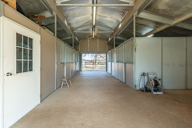 view of horse barn