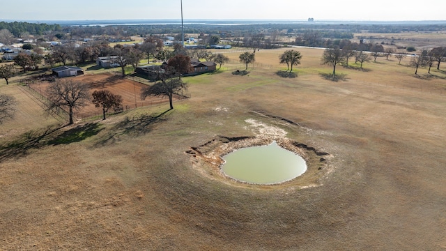 aerial view with a rural view