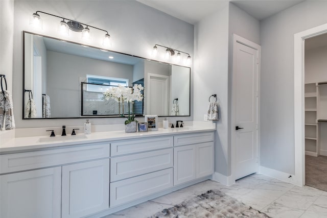 bathroom with vanity