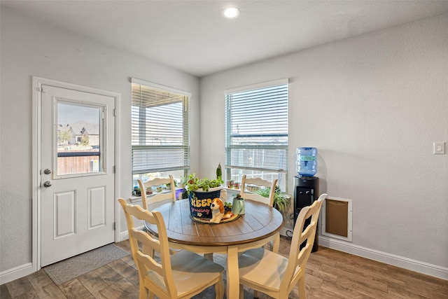 dining room featuring hardwood / wood-style floors