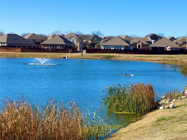 view of water feature