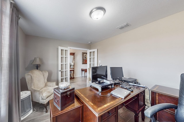 office with french doors