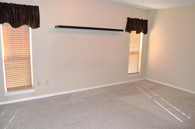 view of carpeted empty room